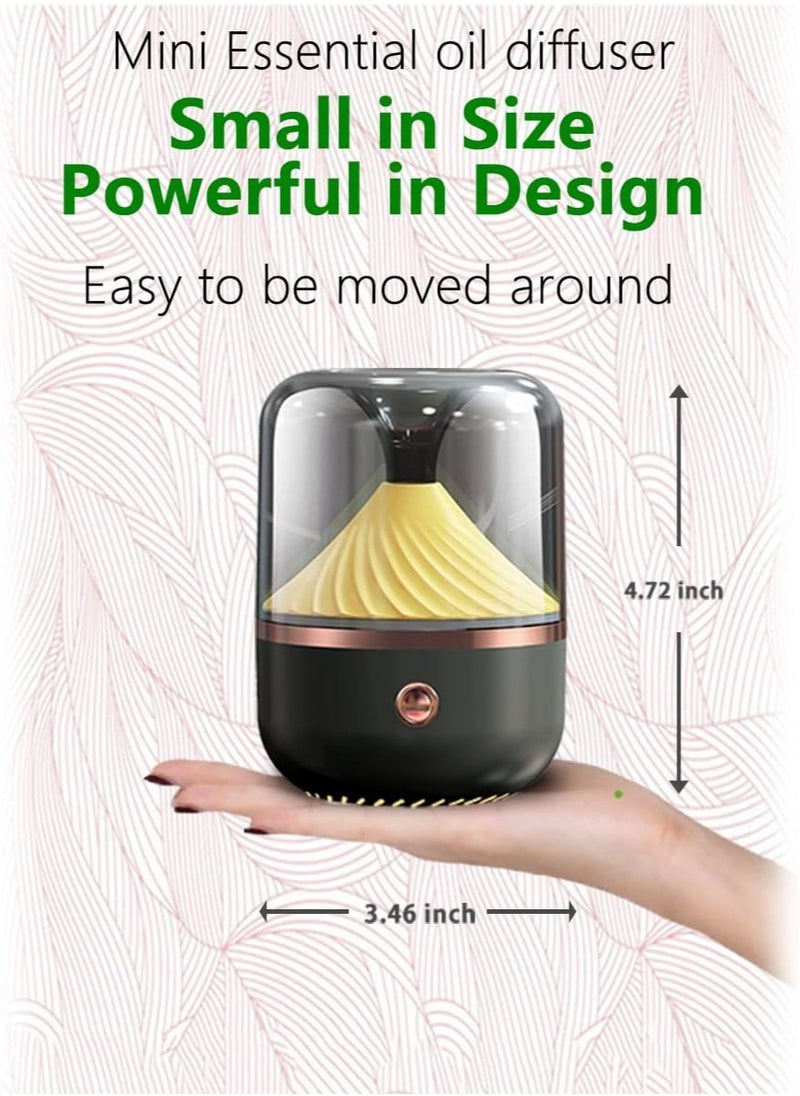 Generic - Essential Oil Diffusers With 120ml Capacity Mini Diffuser For Home & 7 Ambient Light Settings Whisper-Quiet Aroma Diffuser Waterless Auto Shut Off - Image 1