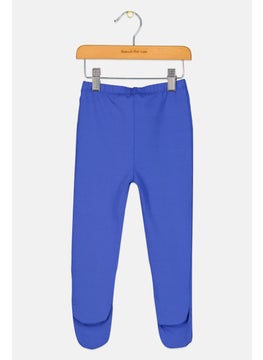 The Giving Movement Toddlers Boy Solid Pull On Footed Pants, Blue  - Image 2
