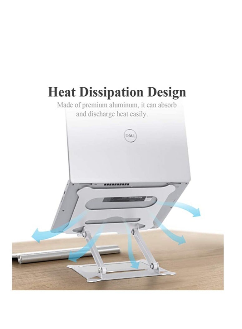 Adjustable Laptop Stand for Desk, Ergonomic Portable Aluminum Laptop Desk Stand - Image 4