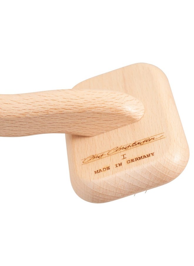 Chris Christensen Mark I Slicker Brush, Groom Like A Professinal, Stainless Steel Pins, Lightweight Beech Wood Body, Ground And Polished Tips, Extra Small  - Image 4