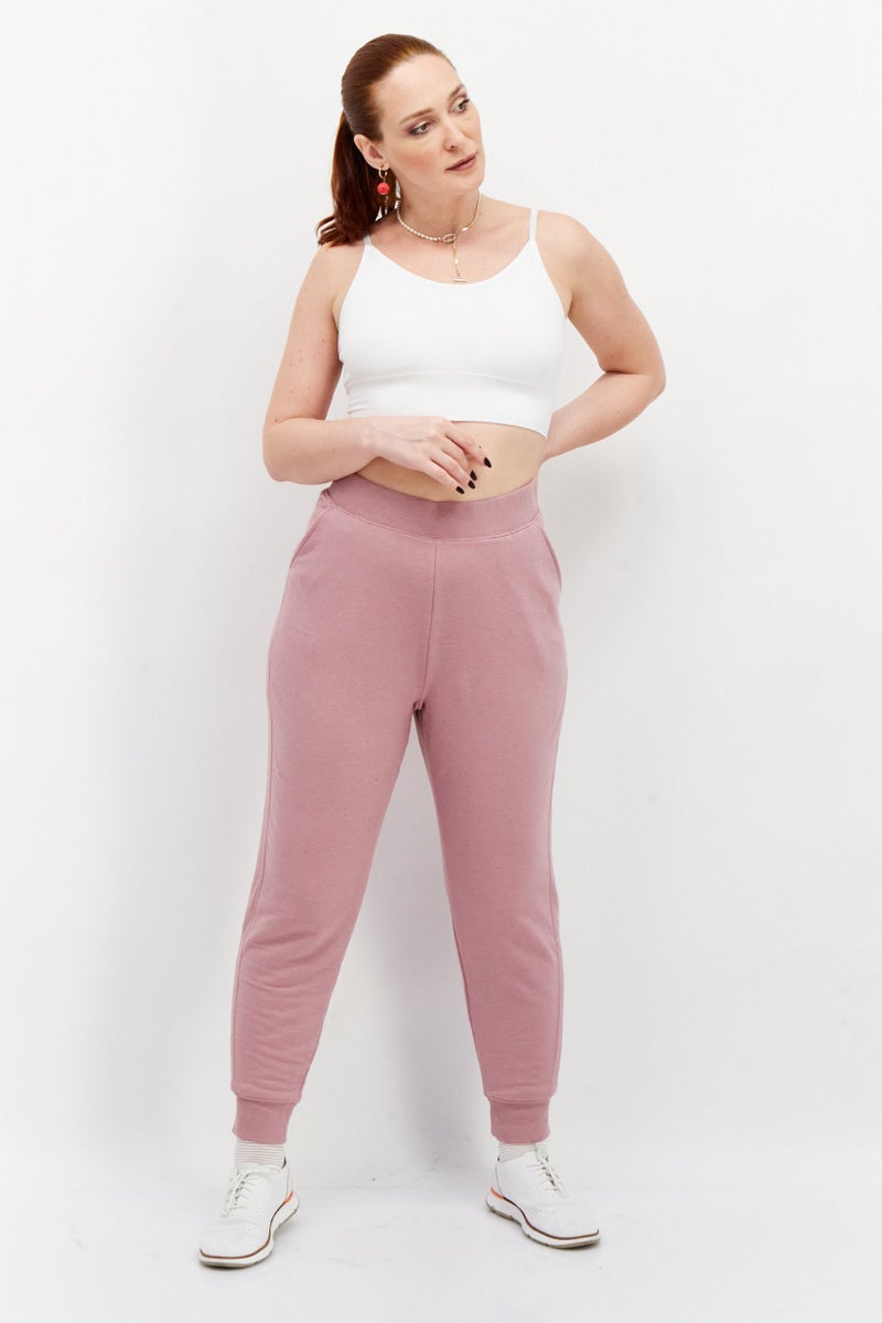 Eddie Bauer Women Regular Fit Plain Sweatpants, Pink  - Image 4
