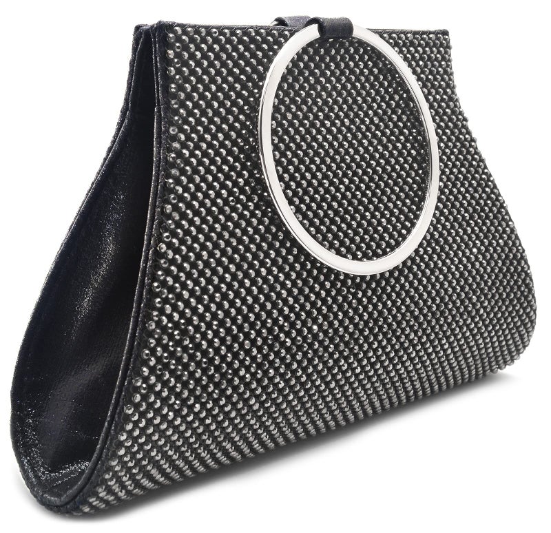 MOSSMON Crystal Clutch Purses Bride and Bridesmaid Handbag Elegant Wristlet Evening Bag for Women - Image 1