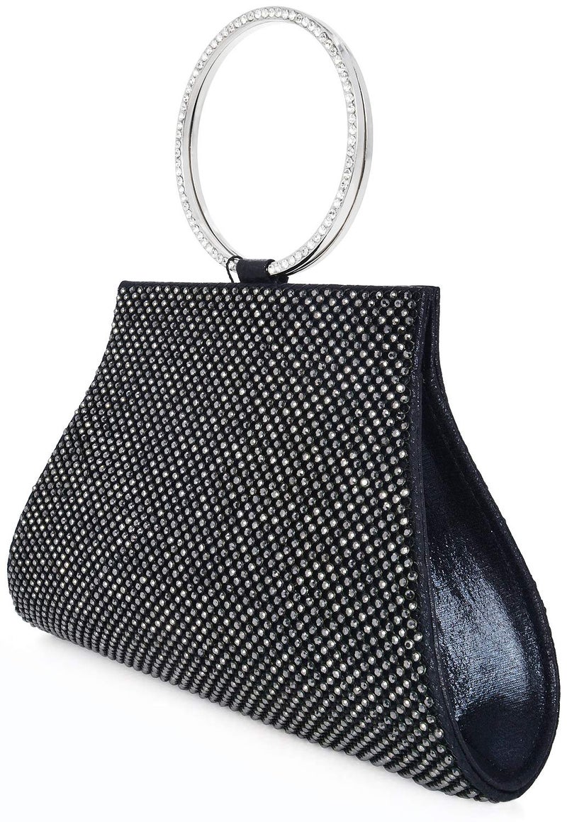 MOSSMON Crystal Clutch Purses Bride and Bridesmaid Handbag Elegant Wristlet Evening Bag for Women - Image 2
