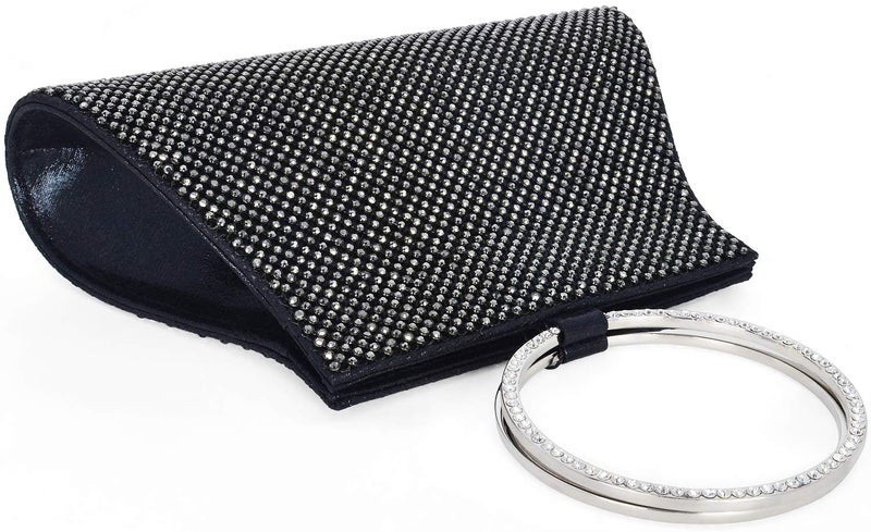 MOSSMON Crystal Clutch Purses Bride and Bridesmaid Handbag Elegant Wristlet Evening Bag for Women - Image 4