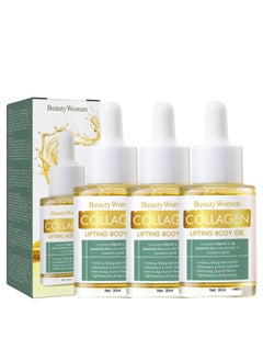 YG LianKai 3PC Beauty Women Collagen Lifting Body Oil Collagen Lifting Body OilBeauty Lady Collagen Lifting Body OilAnti Aging Collagen Serum for FaceReduces Fine Lines and Wrinkles 