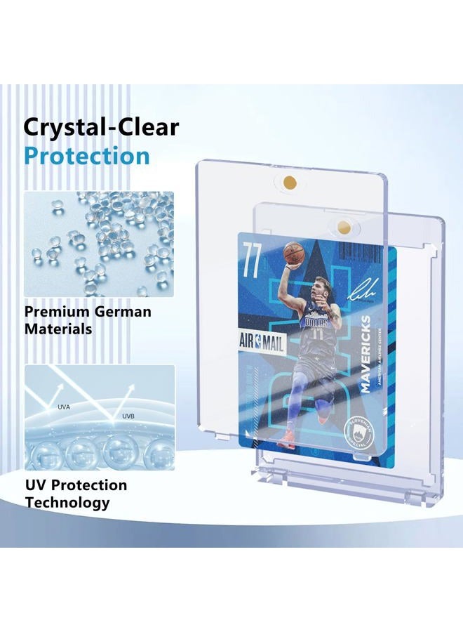 Adevar 120ct Magnetic Card Holder, 35pt One Card Touch Holder for Trading Cards,Baseball Card Protectors Hard Plastic, Display Case for Collectible Cards Sport Cards Game Cards Top Loads for Cards Sleeves - Image 5