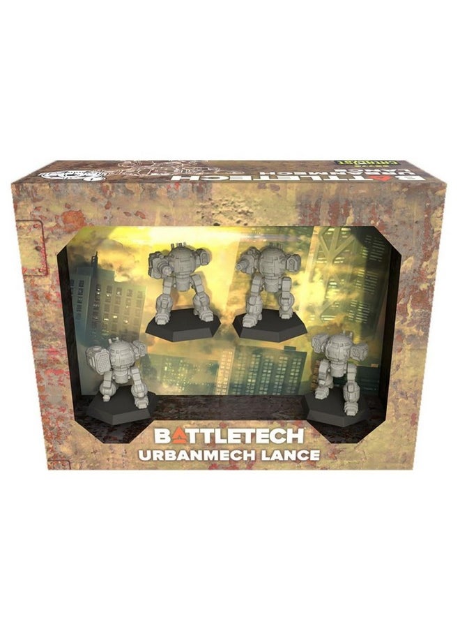 Catalyst Game Labs BattleTech UrbanMech Lance Force Pack - Miniatures Wargame for 2+ Players, Ages 14+, 1.5 Hour+ Play Time - Classic Mech Warfare Collection by Catalyst Game Labs, Grey 