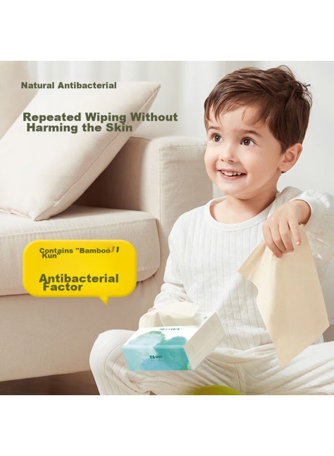 Wuro Wudian Wuro Cream Tissue Paper, 3-ply 120 Sheets*12 Packs L Size, Large-size Facial Tissues, Moisturizing Paper, Cloud-soft Tissues, Cream Paper, Whole Box - Image 2
