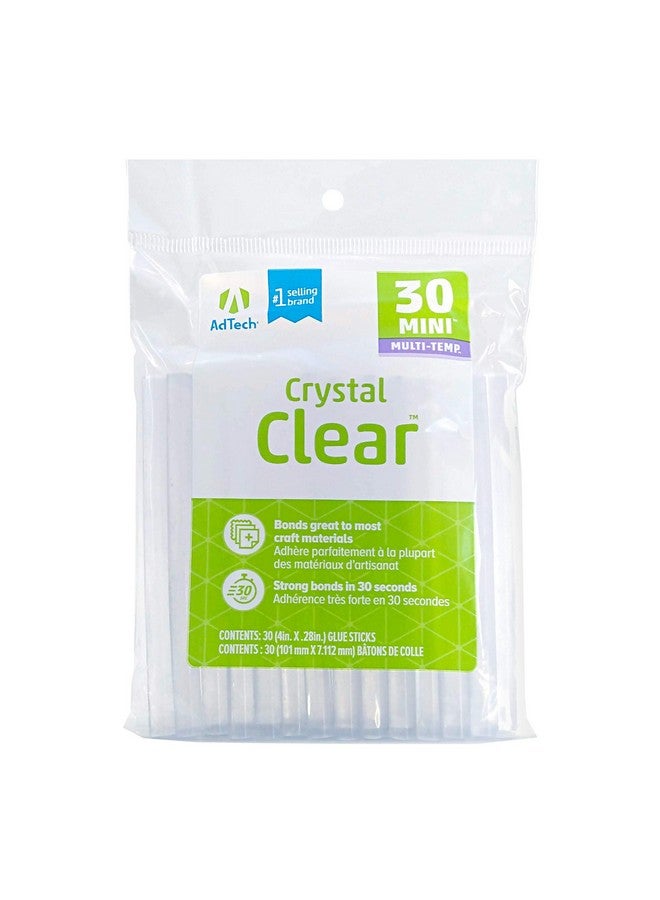 Adtech W220 34Zip30 Hot Non Yellowing Glue Sticks Clear 30 Count (Pack Of 1) - Image 1