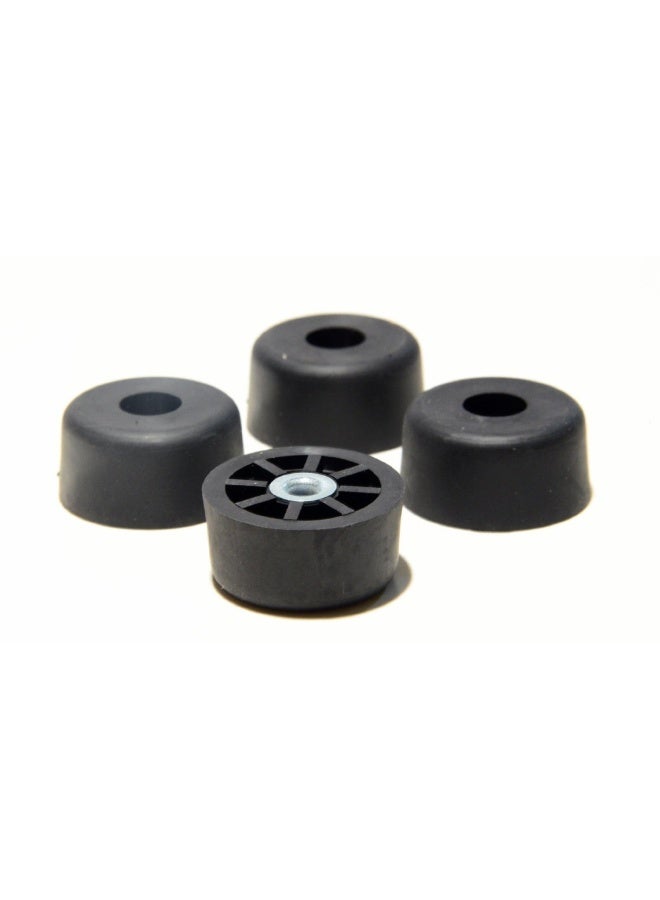 Soikoi 4 Extra Large Tall Round Rubber Feet Bumpers - .750 H X 1.500 D - Made In Usa - Perfect For Furniture Sofas Tables Chairs Desks And Other Large Items.  - Image 1