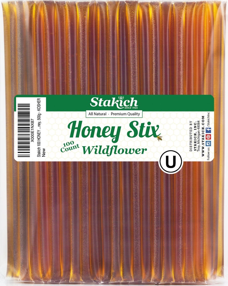 Stakich Wildflower Honey Stix 100 Stix