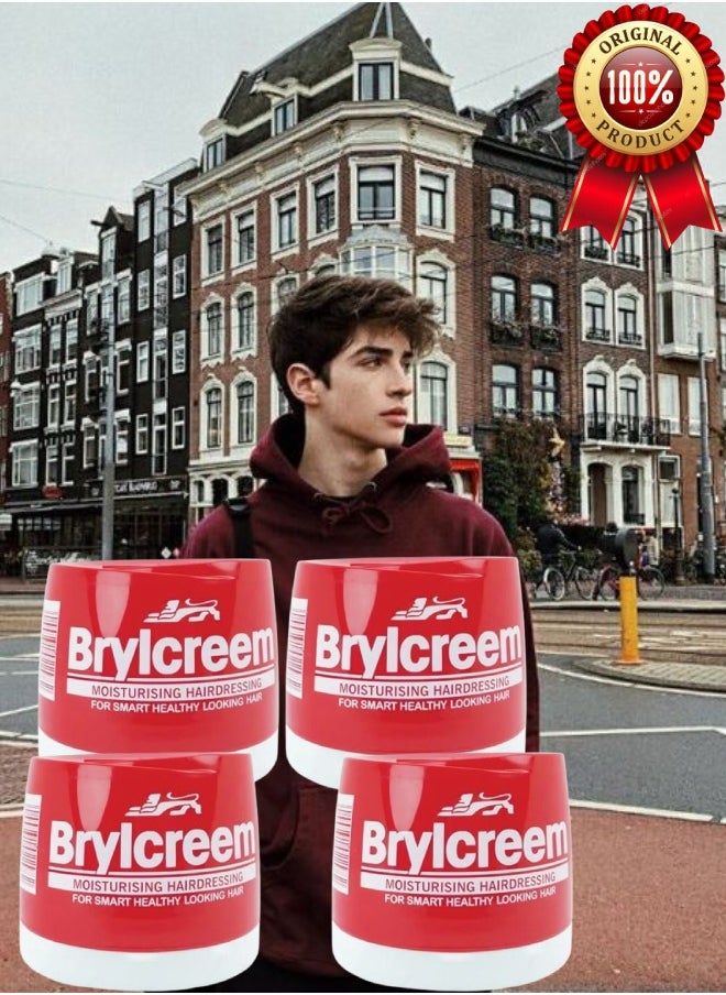 Brylcreem - 4 Pieces Brylcreem Moisturizing Hairdressing 210ML - Image 1
