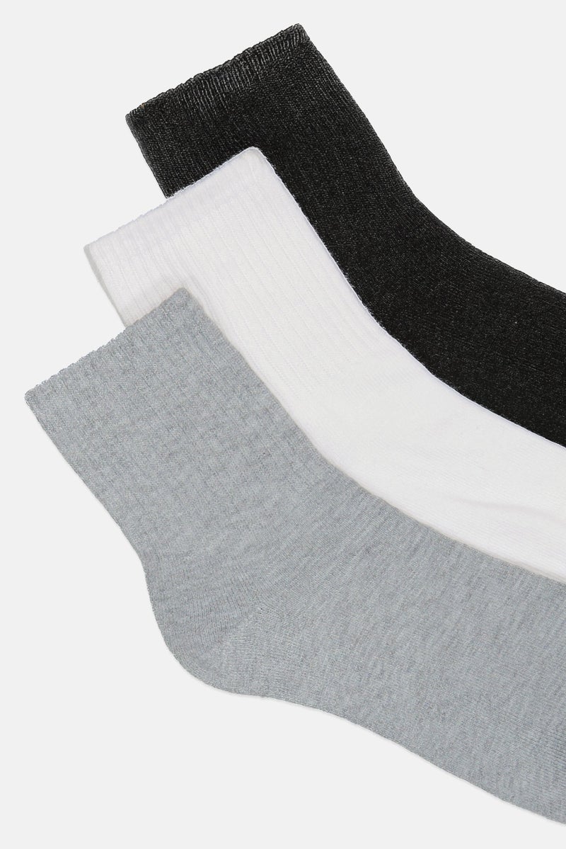 Ben Sherman Men 8 Pairs Brand Logo High Quarter Outdoor Socks, Multicolor  - Image 2