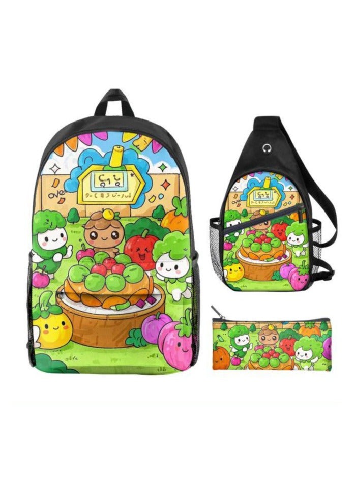 Universal cartoon new three-piece schoolbag - 641  - Image 2