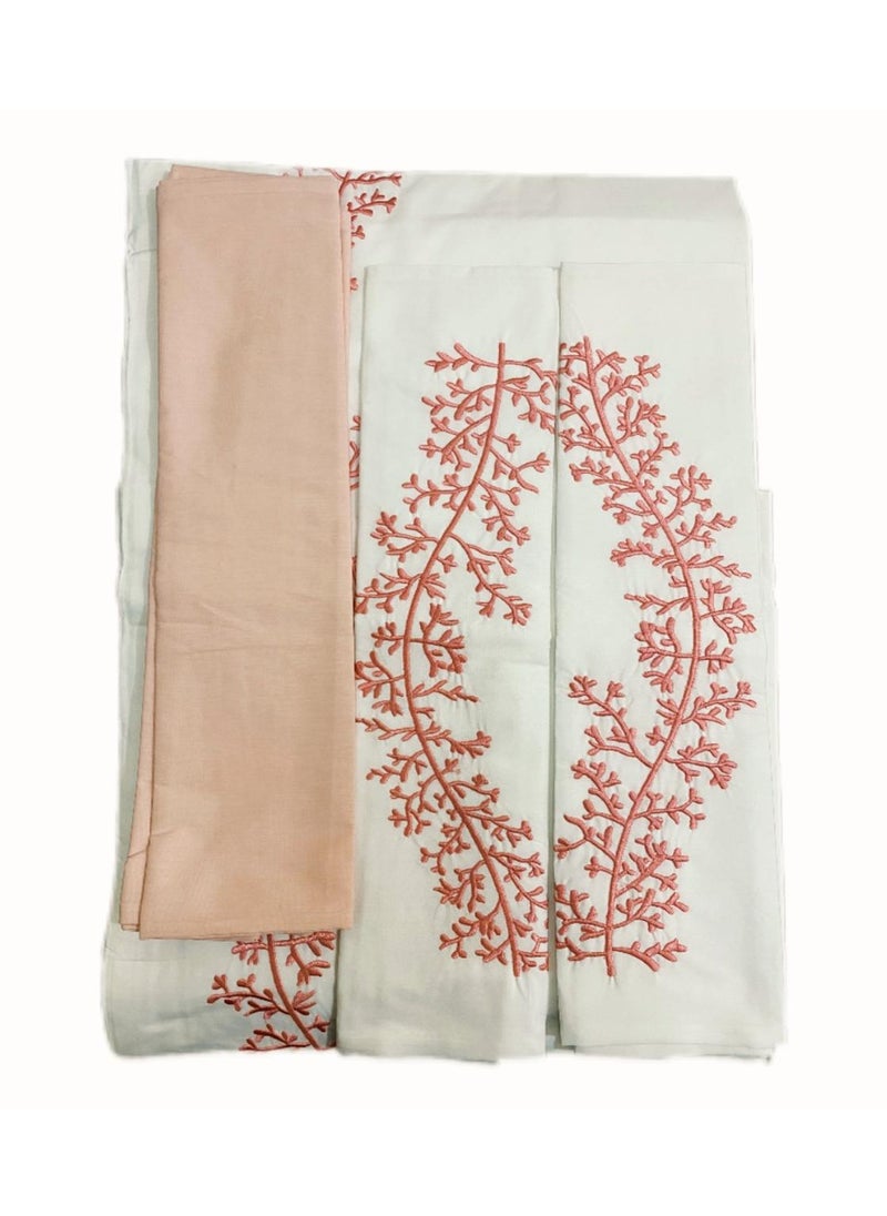 Beauenty - Embellished Bed Sheets Set Five Piece 100% Cotton Bedding Set In  Multicolour - Image 1