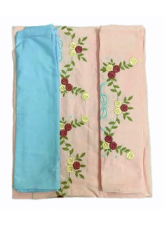 Embellished Bed Sheets Set Five Piece 100% Cotton Bedding Set In  Multicolour