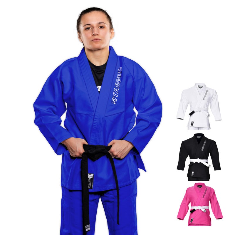 Starpro Kids BJJ Gi - Lightweight Brazilian Jiu Jitsu Uniform for Boys & Girls - Preshrunk Durable Training Gi with Free Belt - Image 2