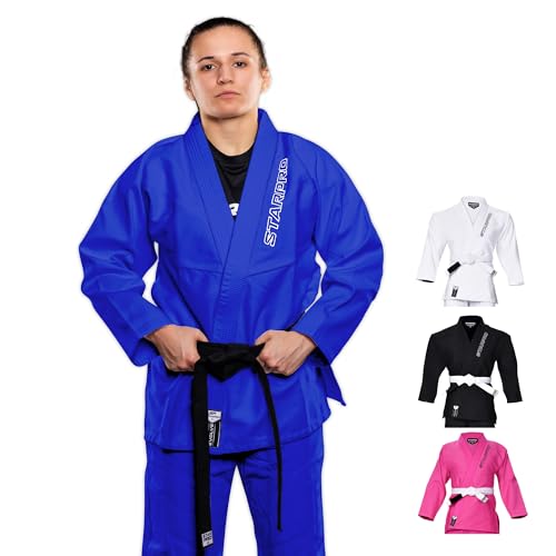 Starpro Kids BJJ Gi - Lightweight Brazilian Jiu Jitsu Uniform for Boys & Girls - Preshrunk Durable Training Gi with Free Belt - Image 1