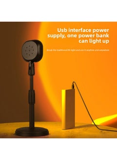 General RGB Sunset Light Sunset Light Net Celebrity Live Atmosphere Light Sunset Projection Light Rainbow Light 16-color Sunset Light-Specifications:Sunset Red  - Image 3