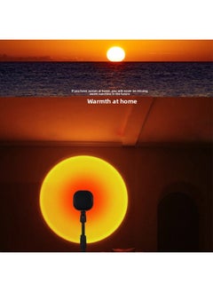 General RGB Sunset Light Sunset Light Net Celebrity Live Atmosphere Light Sunset Projection Light Rainbow Light 16-color Sunset Light-Specifications:Sunset Red  - Image 2