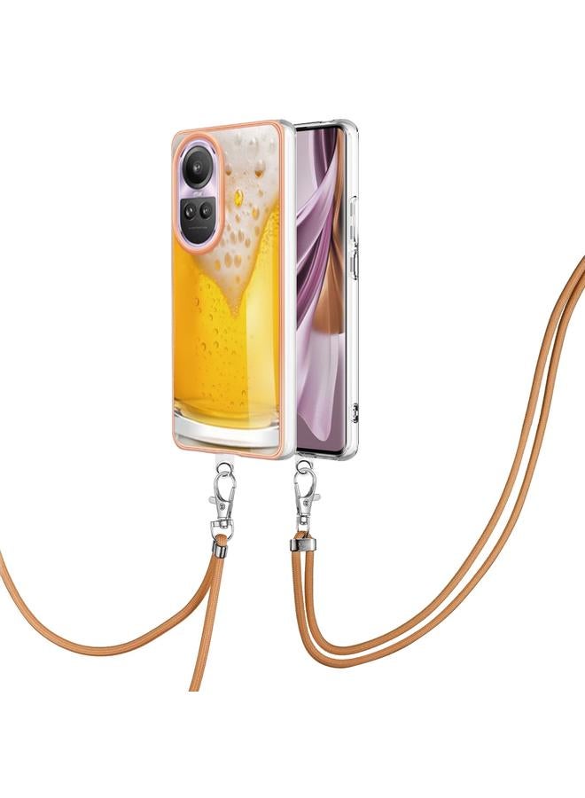 اس-توب جراب لهاتف OPPO Reno10 Pro 5G Global مطلي بالكهرباء على الوجهين مع حبل تعليق - Image 1