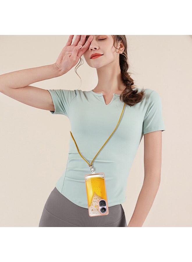 اس-توب جراب لهاتف OPPO Reno10 Pro 5G Global مطلي بالكهرباء على الوجهين مع حبل تعليق - Image 5