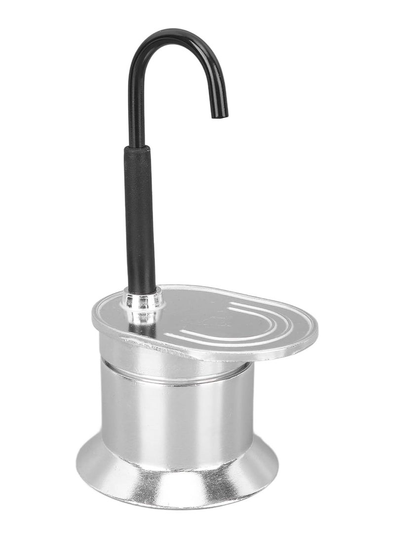 General Single Tube Moka Pot 1 Cup 50 Ml Portable Moka Pot Aluminum Alloy Is Easy to Operate Works Quickly Suitable for Outdoor Traveling Camping  - Image 1