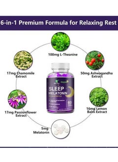 Daynee Melatonin Fast Dissolve 60 Capsules Nighttime Sleep Aid Natural Berry Flavor Vegan Non-GMO Gluten-Free  - Image 5