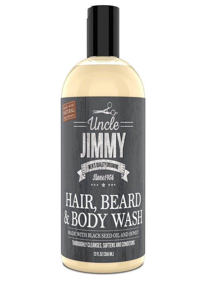 Uncle Jimmy Hair, Beard & Body Wash | Sulfate Free, Paraben Free, with Naturally Derived Clean Ingredients Leaving Skin Soft and Hydrating 12 Fl Oz Pack of 4 - Image 5