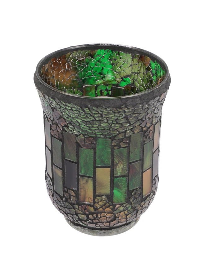 Amosfun Mosaic Candle Holder Home Decorations Terrarium Decor Table Candlestick Scented Candle Stand Mosaic Tealight Holders Candlesticks Candle Stand for Living Room Candle Jar Glass - Image 1