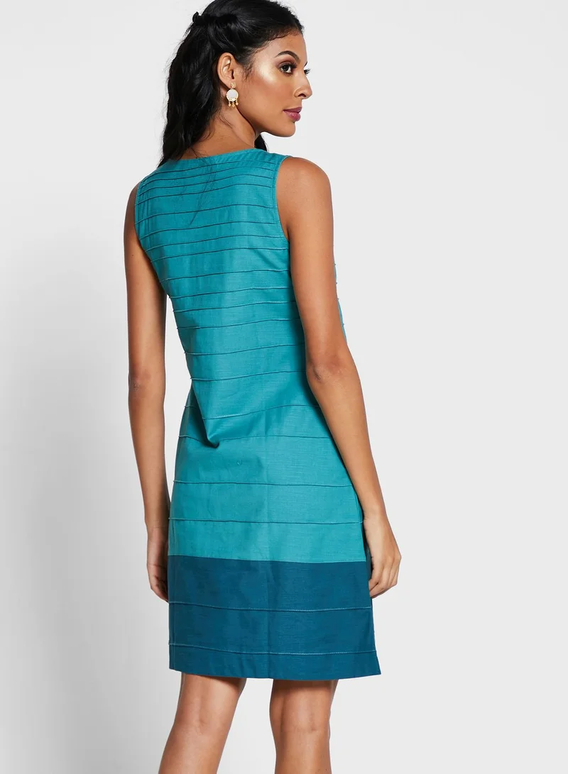 Fabindia Cotton Pin tuck Dress