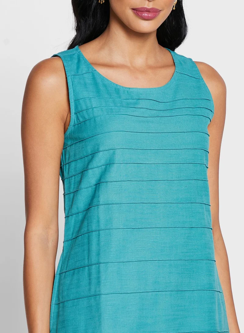 Fabindia Cotton Pin tuck Dress