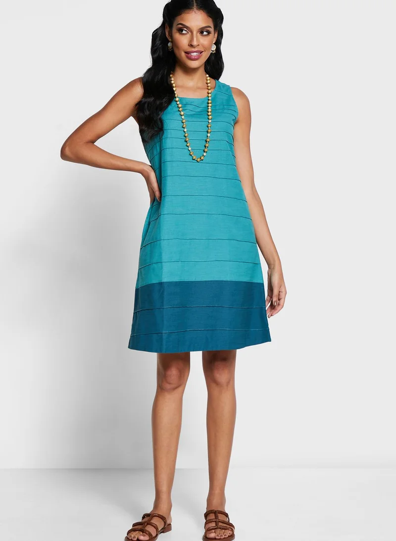 Fabindia Cotton Pin tuck Dress