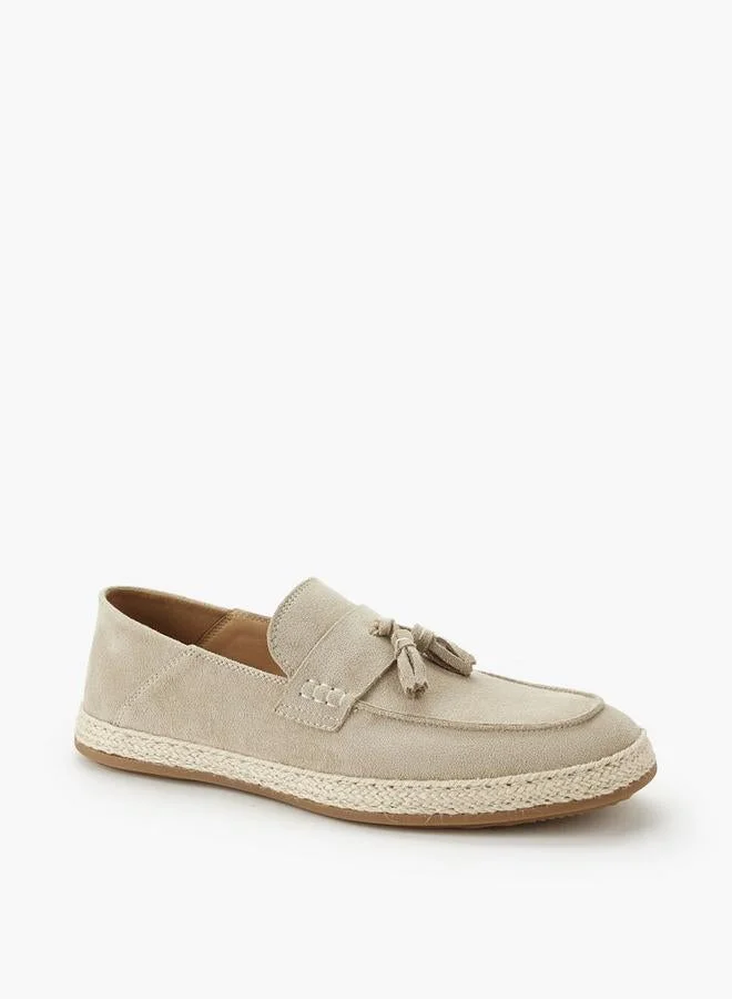 ببرمنة Men Tassel Trim Espadrille Loafers