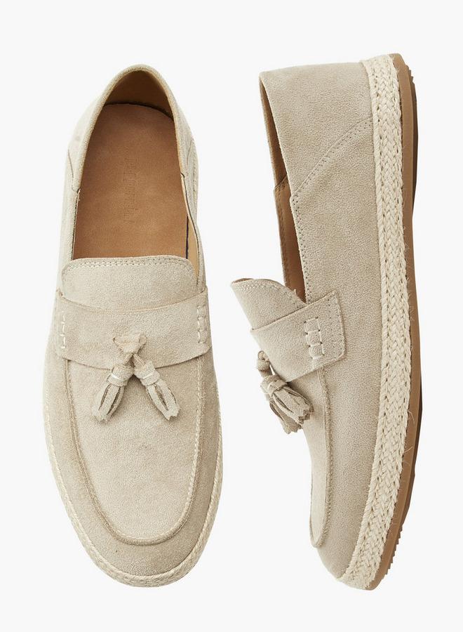 Peppermint Men Tassel Trim Espadrille Loafers - Image 3