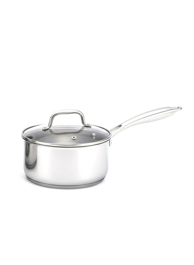 Prestige Infinity Tri Ply Stainless Steel 16cm Saucepan With Lid | Induction + all hob suitable | PFOA Free | PR81186 - Image 1
