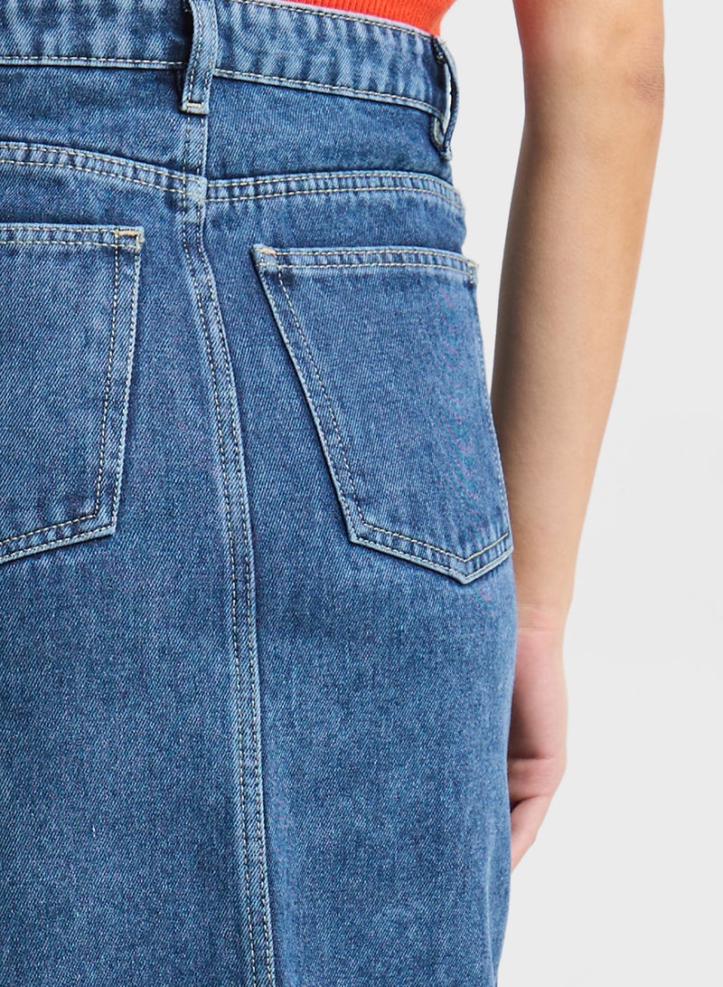 Ginger Denim Midi Skirt  - Image 5