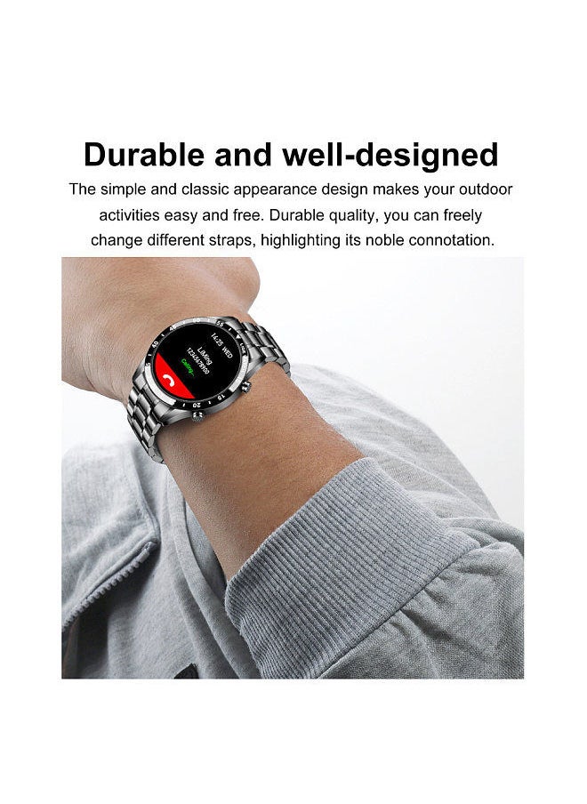 LIGE - Smart Watch Upgrade Smart Wearable Watch Pedometer Heart Rate Blood Oxygen Detection IP67 Waterproof Long Battery Life Black - Image 1
