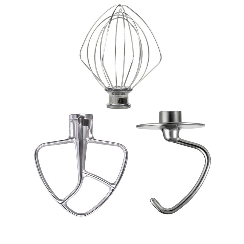 WuYan Stainless Steel 3 Piece Kit ï¼ˆKSM5TH3PSS ï¼‰Fits all 4.5 and 5 quart tilt-head KitchenAid Stand Mixers. - Image 1