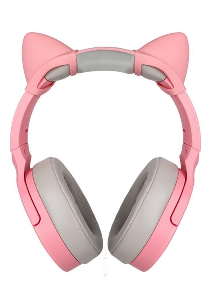Somic - Wired and Wireless gaming headset SC2000 , Pink stylish headphones noise cancelling headphones built-in 3.5mm audio interface with inbuilt microphone for music , supports ATPX, HIFI class sound quality enjoyment, the sound quality is very good, it is soft comfortable and stable to wear , folding design for easy storage - Image 1