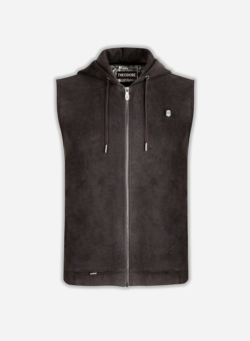 Theodore The Titanium Sleeveless Jacket