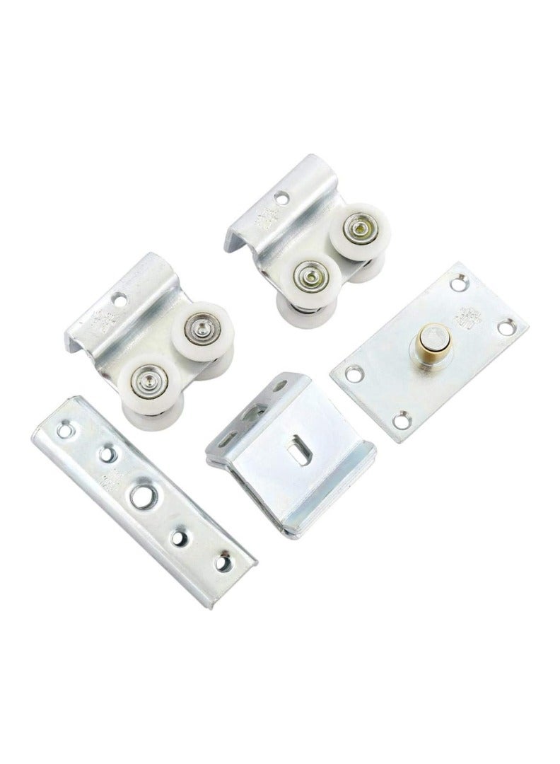 KNP KNP Sliding Door Fitting Nylon Wheel Set Silver is designed for sliding doors, providing smooth movement and quiet operation for a variety of door applications - Image 3