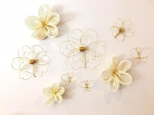 Prabhas Designs Flexible wire Wire Golden used for Flower Making Hobby crafts DIY Crafts Width 1 mm Length 26 Inches Pack of 150 Pieces Approx  - Image 3