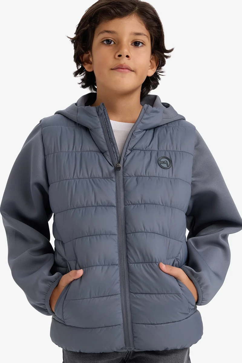 Defacto Boy Hooded Puffer Jacket