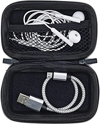 Shuiniba USB Flash Drive Case Bag, EVA Shockproof, Pressure Proof and Waterproof Hard Carrying Travel Case Bag for USB Cable, Earphones, Memory Cards, U Disk, Keys, Money - Black - Image 3