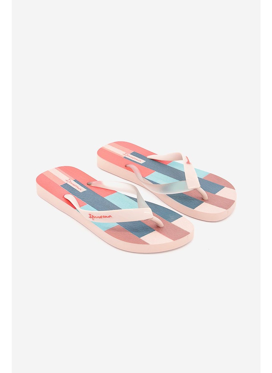 Ipanema Kid Girls Duo Chi Slipper, Pink and Orange  - Image 1