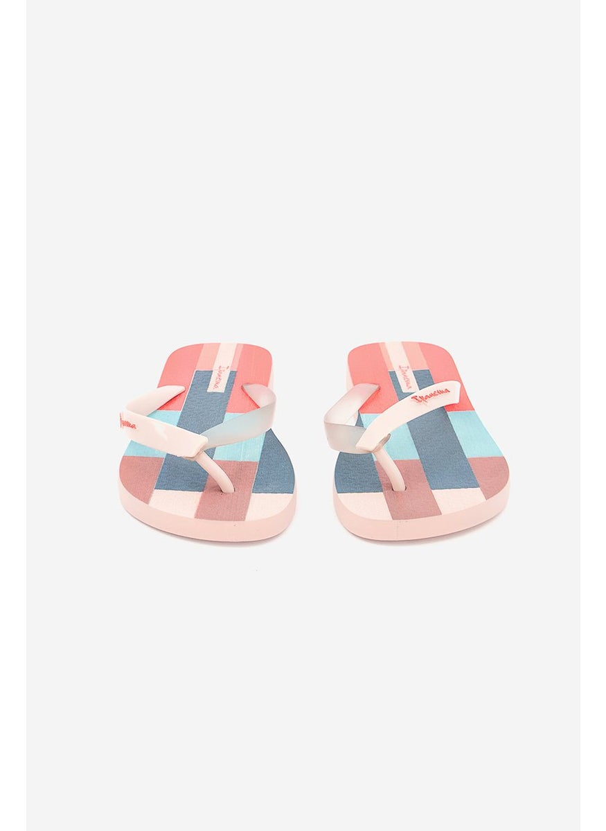 Ipanema Kid Girls Duo Chi Slipper, Pink and Orange  - Image 3