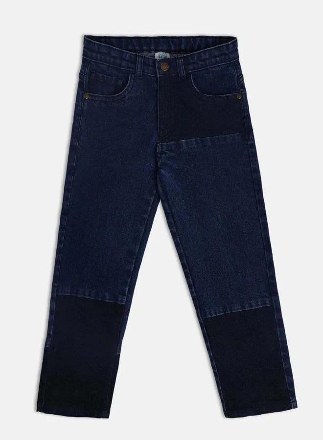 MINIKLUB Boys Color Block Panel Jeans