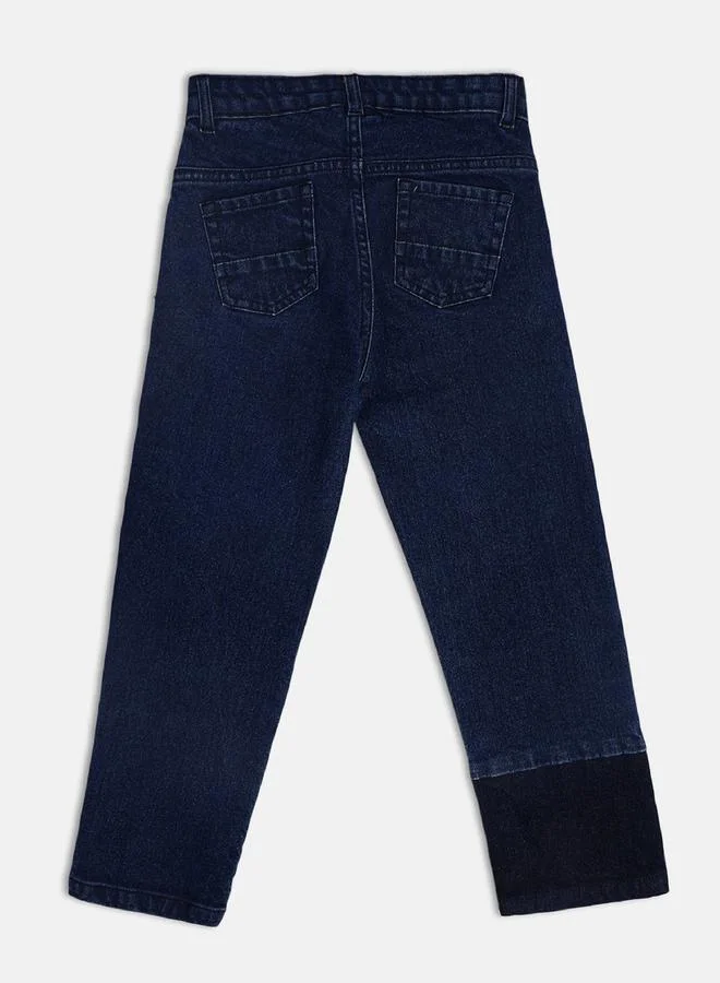 MINIKLUB Boys Color Block Panel Jeans