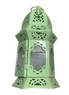 Small Dome Metal Lantern - Green - Design may vary.